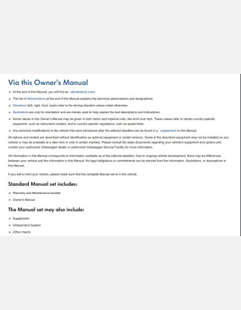 volkswagen beetle 2019 owners manual